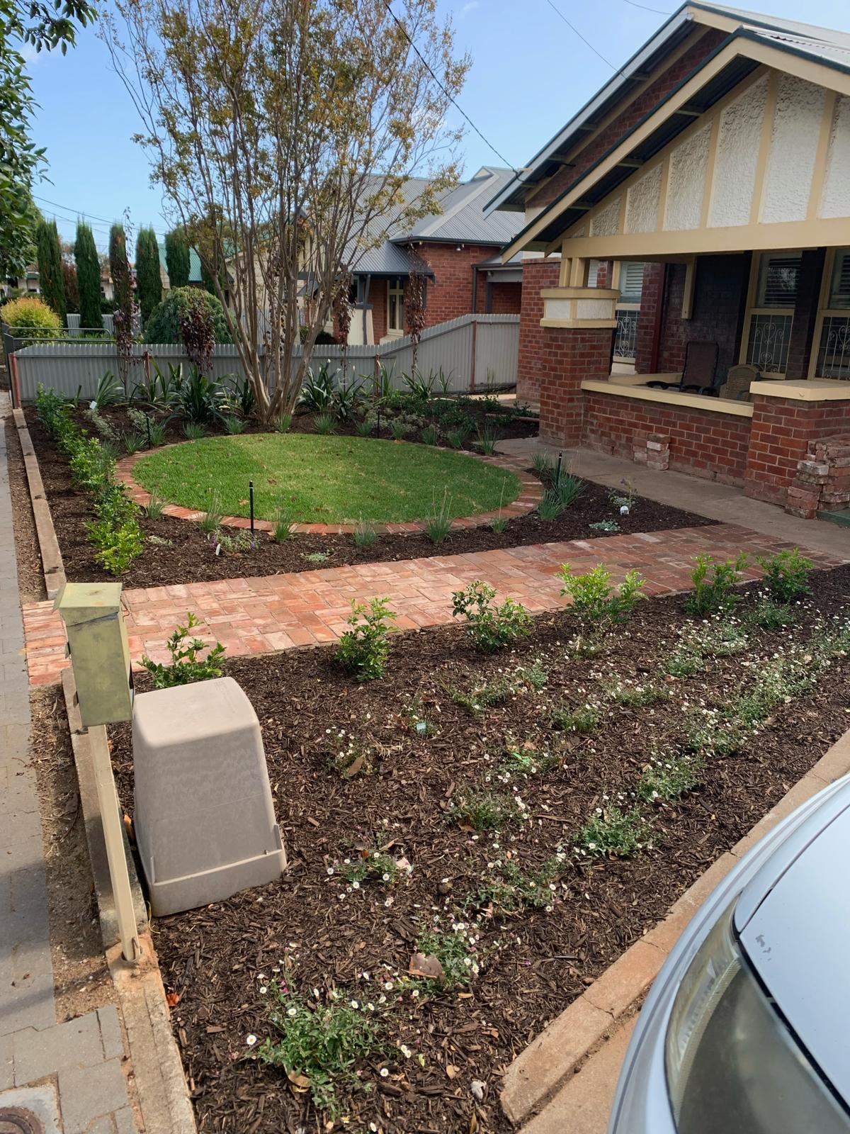 Earthbound landscaping paving garden colonel light gardens planting